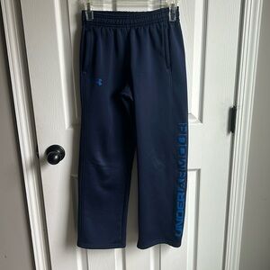 Boys youth medium UA sweatpants. Open bottom. Good used condition